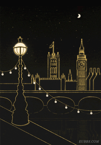 双层公交BUS车开过英国伦敦塔桥（Tower Bridge）GIF动态图片